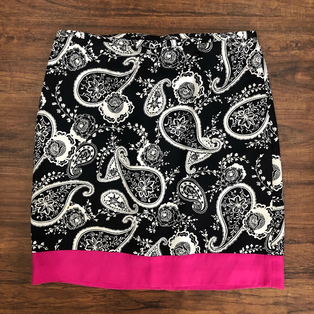 Loft Paisley Skirt